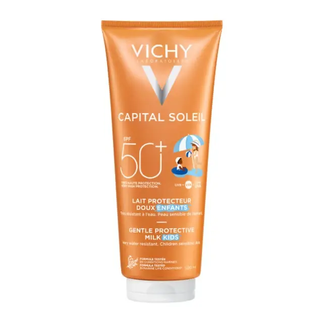 Vichy Capital Soleil Gentle Protective Milk Children's Face and Body Milk SPF50+, 300 ml