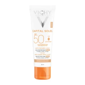 Vichy Capital Soleil Anti-Dark Spot 3-in-1 Крем за лице против пигментни петна SPF50+ - с цвят, 50 мл