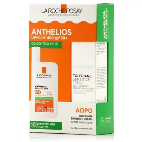 La Roche-Posay Промо Anthelios Матиращ SPF50+ флуид 50 мл + Хидратиращ крем за чувствителна кожа 15 мл
