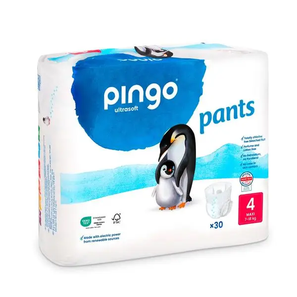 Pingo Ultrasoft Maxi Diapers, size 4 (7–18 kg), 30 pieces