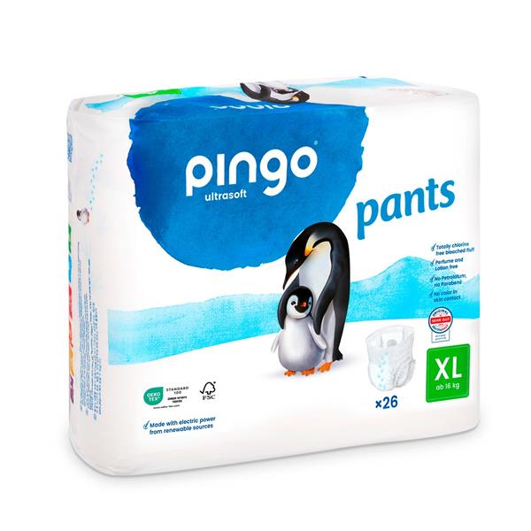 Pingo Ultrasoft Пелени-гащички XL, размер 6 (над 16 кг), 26 броя