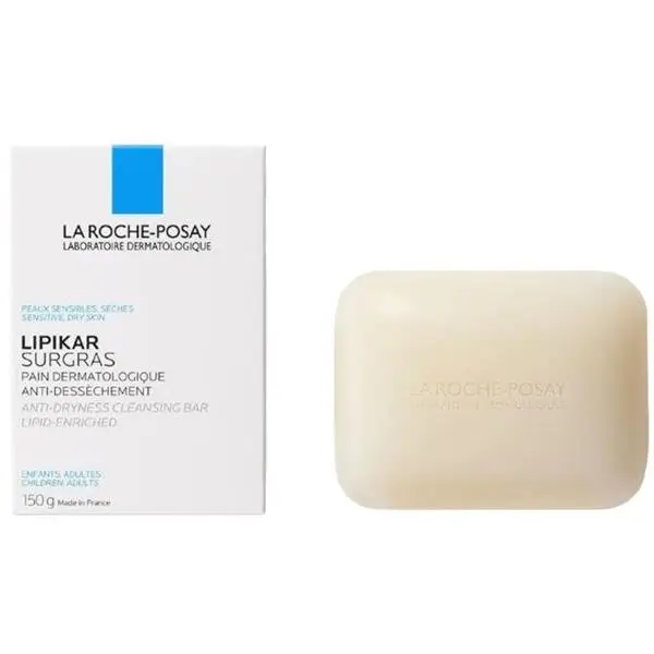 La Roche-Posay Lipikar Surgras Anti-Dryness Cleansing Bar Enriched with Lipids 150 g
