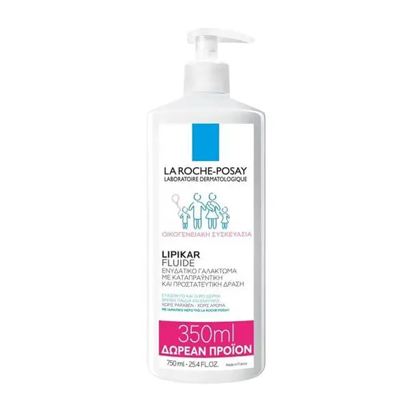 La Roche-Posay Флуид Lipikar семейна опаковка, 750 мл