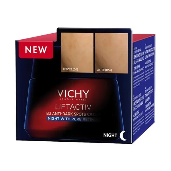 Vichy LiftActiv B3 Anti-dark spots Night cream against hyperpigmentation spots with pure retinol, 50 ml