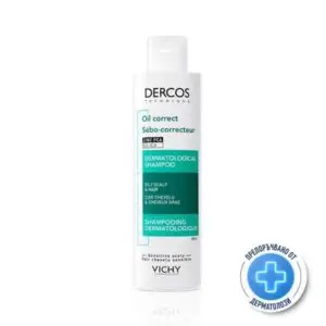 Vichy Dercos Oil Correct себорегулиращ шампоан за мазна коса, 200 мл