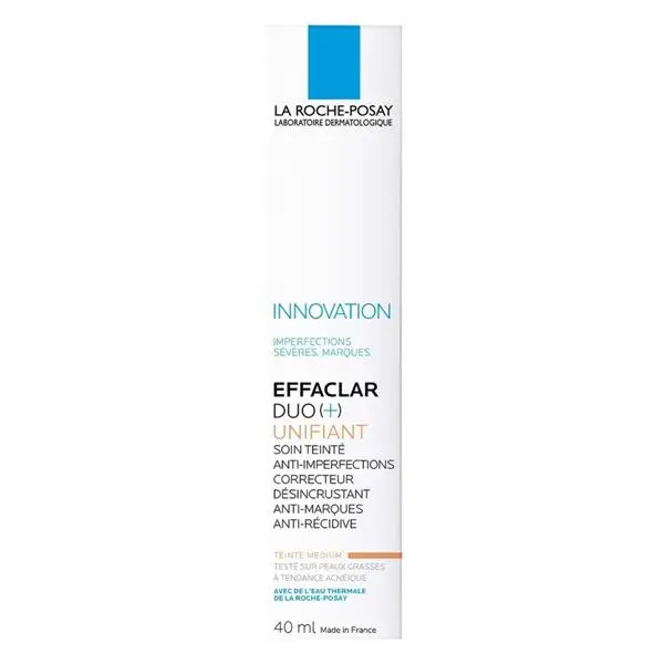 La Roche-Posay Effaclar Duo+ Unifiant Medium Тониран крем при акне с цвят - при мазна и акнеична кожа - 40 мл