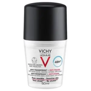 Vichy Homme Рол-он дезодорант антиперспирант против петна,48 ч, 50 мл