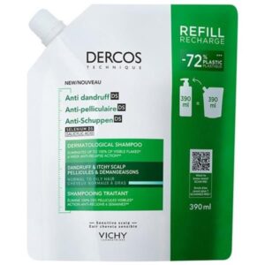 Vichy Dercos DS anti-dandruff shampoo for dry scalp, refill 390 ml