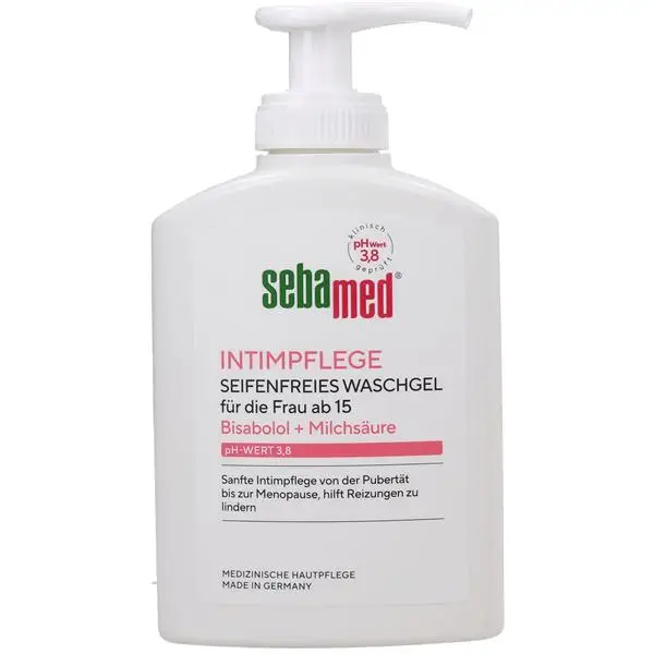 Sebamed Intimate shower gel with pH 3.8, with pump, 200 ml
