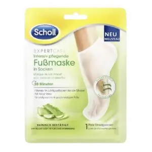 Scholl ExpertCare Подхранваща маска за крака с алое вера, 2 бр.