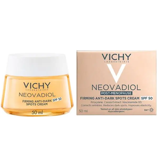 Vichy Neovadiol Post-Menopause SPF 50, Дневен стягащ крем против тъмни петна при постменопауза, 50 мл