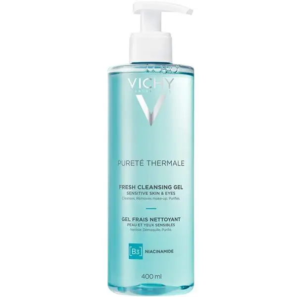 Vichy Pureté Thermale Почистващ гел за чувствителна кожа, 400 мл