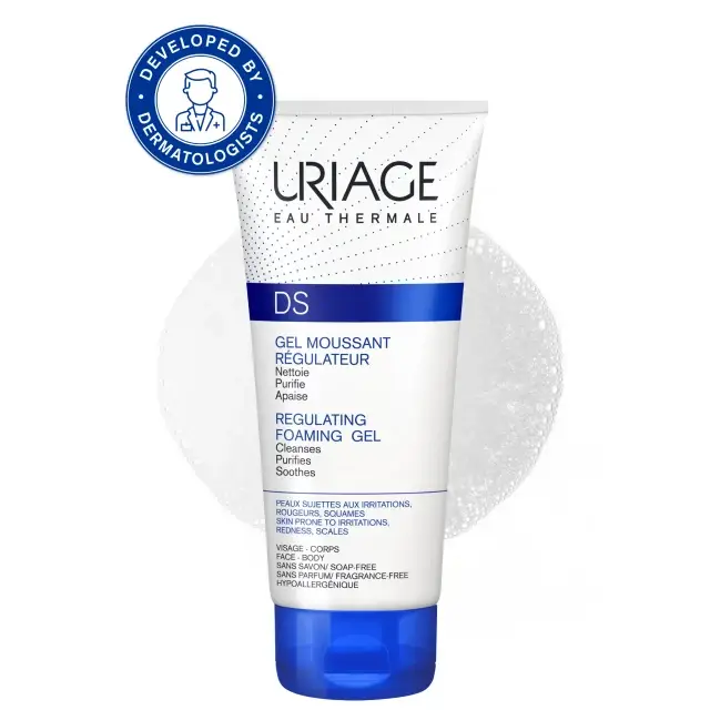 Uriage DS Regulating Cleansing Gel for Face, Body and Scalp, 150 ml