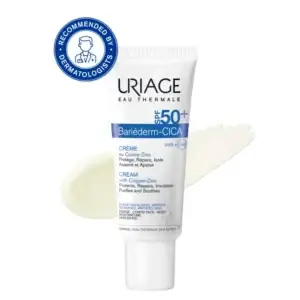 Uriage Bariéderm-Cica Repairing Cream with Honey and Zinc SPF50+, 40 ml