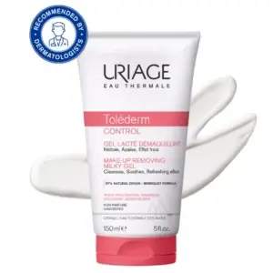 Uriage Toléderm Control Cleansing Gel-Milk for Makeup Removal, 150 ml
