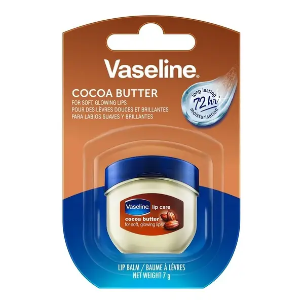 Vaseline Lip Therapy Cocoa Butter Moisturizing lip balm with cocoa butter, 72h, box 7 g
