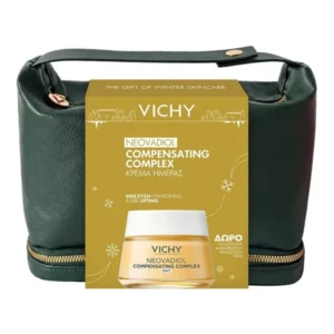 Vichy Промо комплект Neovadiol Compensating Complex Дневен крем 50 мл + Pureté Thermale Почистващо мляко 3-в-1 100 мл и несесер