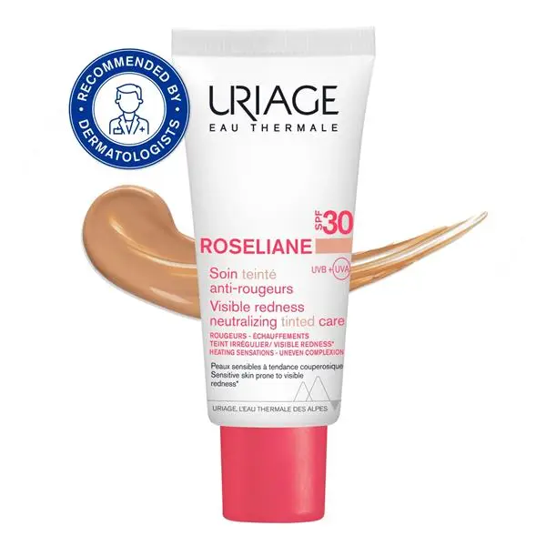 Uriage Roséliane CC Tinted Anti-Redness Cream SPF30, Medium Shade, 40 ml